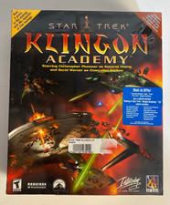 Vintage Star Trek Klingon Academy PC Big Box Video Game Interplay 2000 Sealed