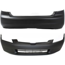 Front And Rear Bumper Cover Set For 2003-2005 Honda Accord