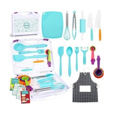 Kids Cooking Sets Real, Kids Cooking Baking Set with Storage Case... Fast Ship