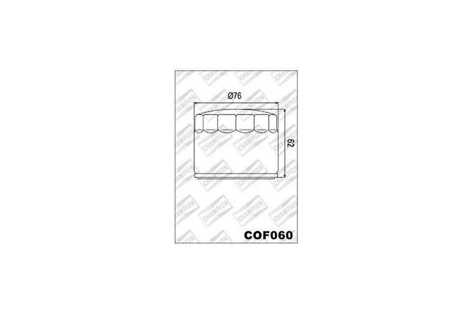 Filtre à huile CHAMPION 460811 pour moto, pièce de remplacement - Photo 2/4