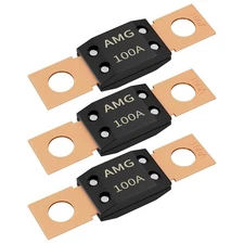 Joinfworld 3Pcs 100A MEGA Fuse, High Current Bolt Mount Automotive 100 Amp... 