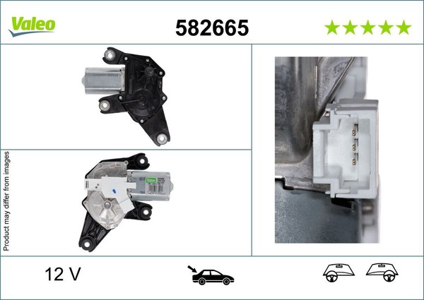NEU - Valeo 582665 Wischermotor FüR Dacia Passend FüR Nissan-image