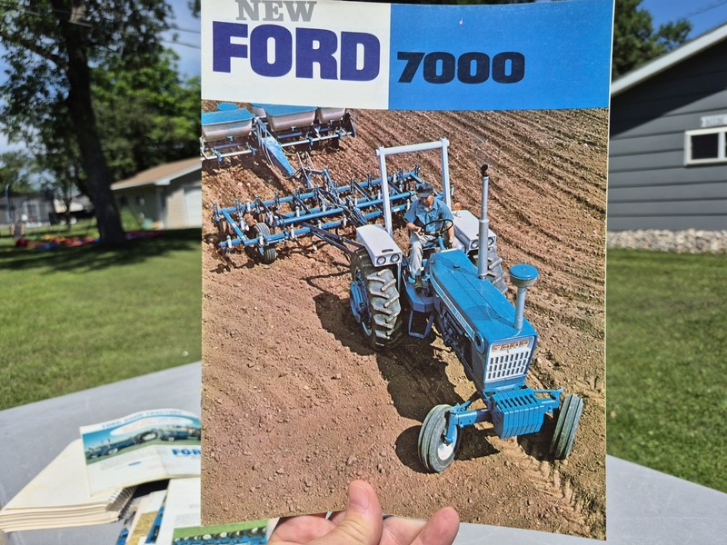VTG Original 1960s 70s Ford NEW 7000 Tractor Brochure 12 Pages