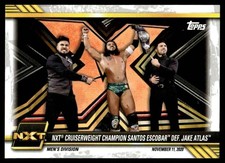 2021 Topps WWE NXT NXT Cruiserweight Champion Santos Escobar Def. Jake Atlas #86