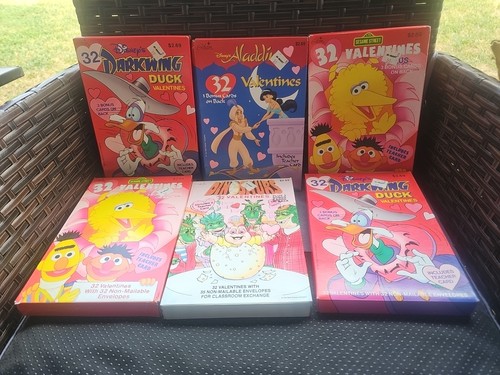 Vtg Disney Kids Valentine Cards For Classroom Exchange Lot 6 Unknown Condition - Picture 3 of 10