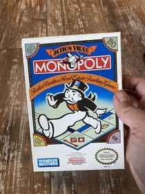 4 Nintendo NES Boxed Games Monopoly Family Feud Casino Kid Hollywood Nice!