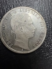 1863-A Austria 1 florín, prueba como