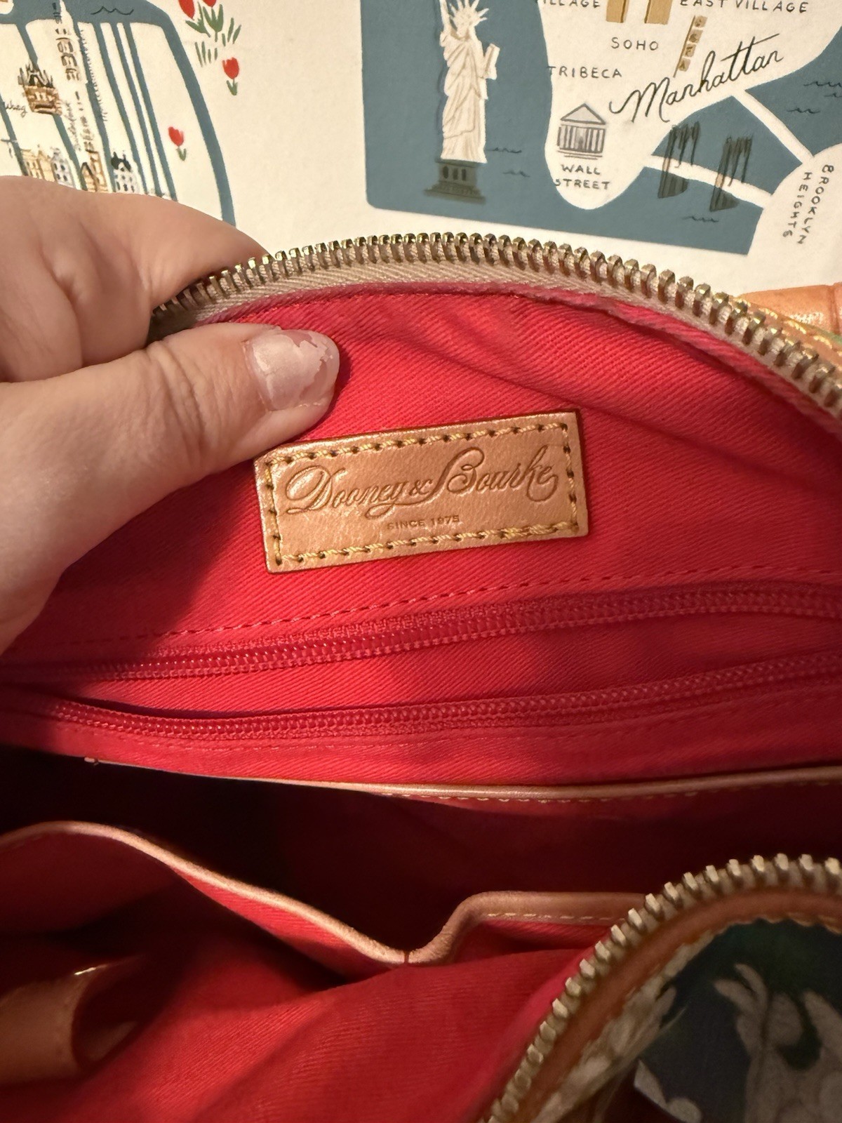 Dooney Bourke Hydrangea Monogram Shopper Women's … - image 7