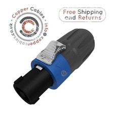  10 Pack SEETRONIC Blue Twist-Lock Speaker. 4p SL4FX-N HIGH POWER Passive Plug