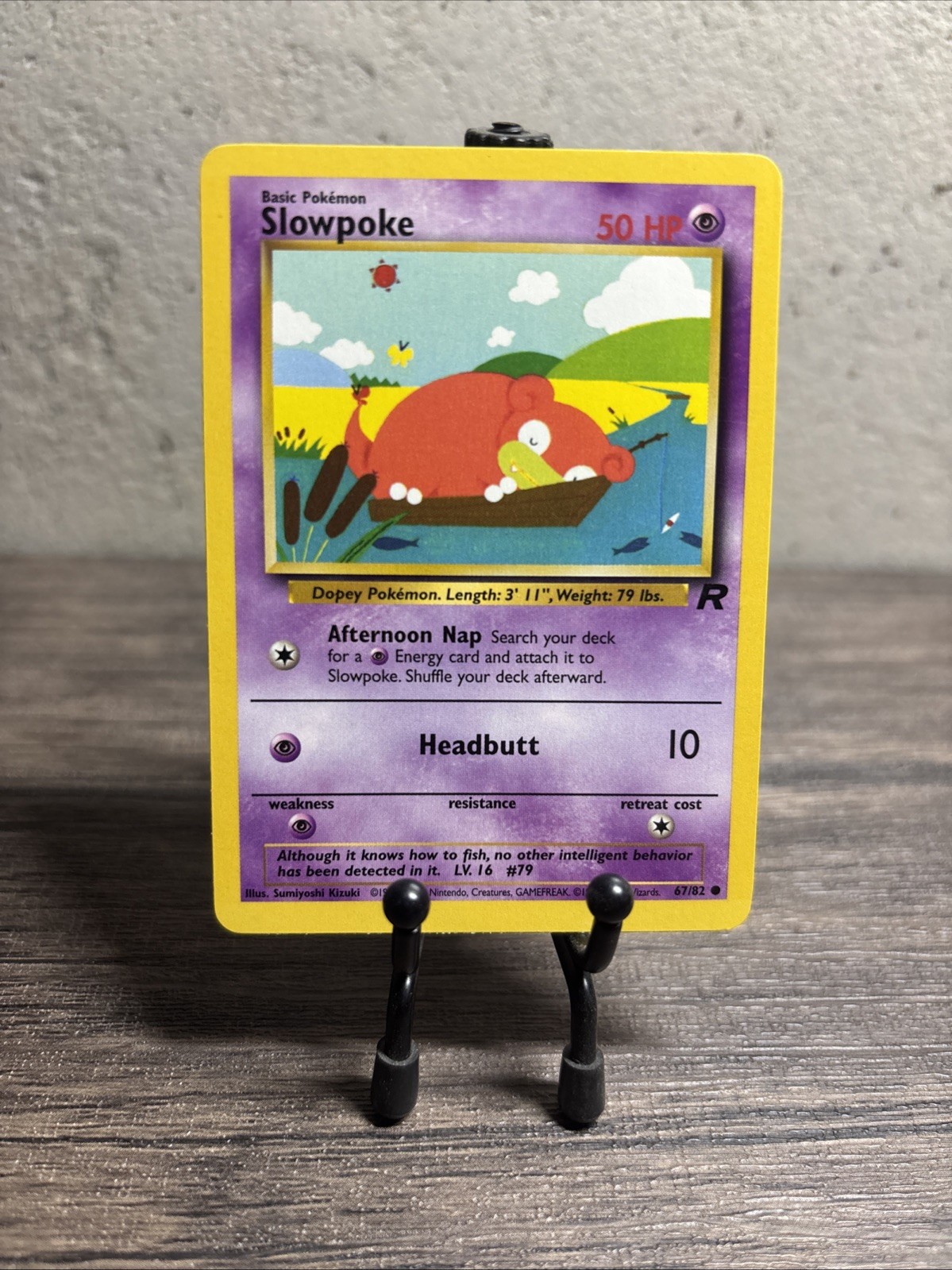 Slowpoke 67/82 Team Rocket Regular Common-Pokemon TCG-Vintage-Fast Shipping-NM!
