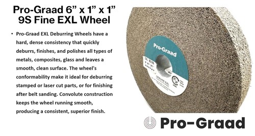 Versatile 6" x 1" Deburring Wheel - Fine Grit for Angle, Bench, and Die Grinders - Picture 5 of 10