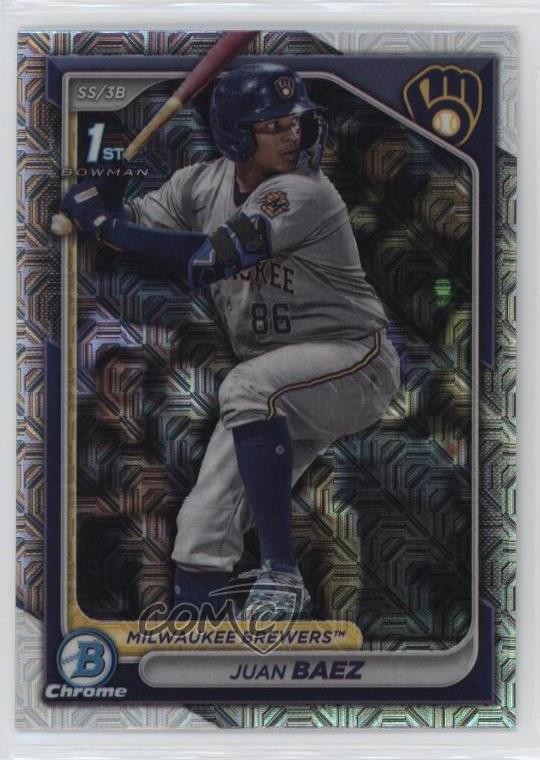 2024 Bowman Chrome Prospects Mega Box Mojo Refractor Juan Baez #BCP-160 0s2
