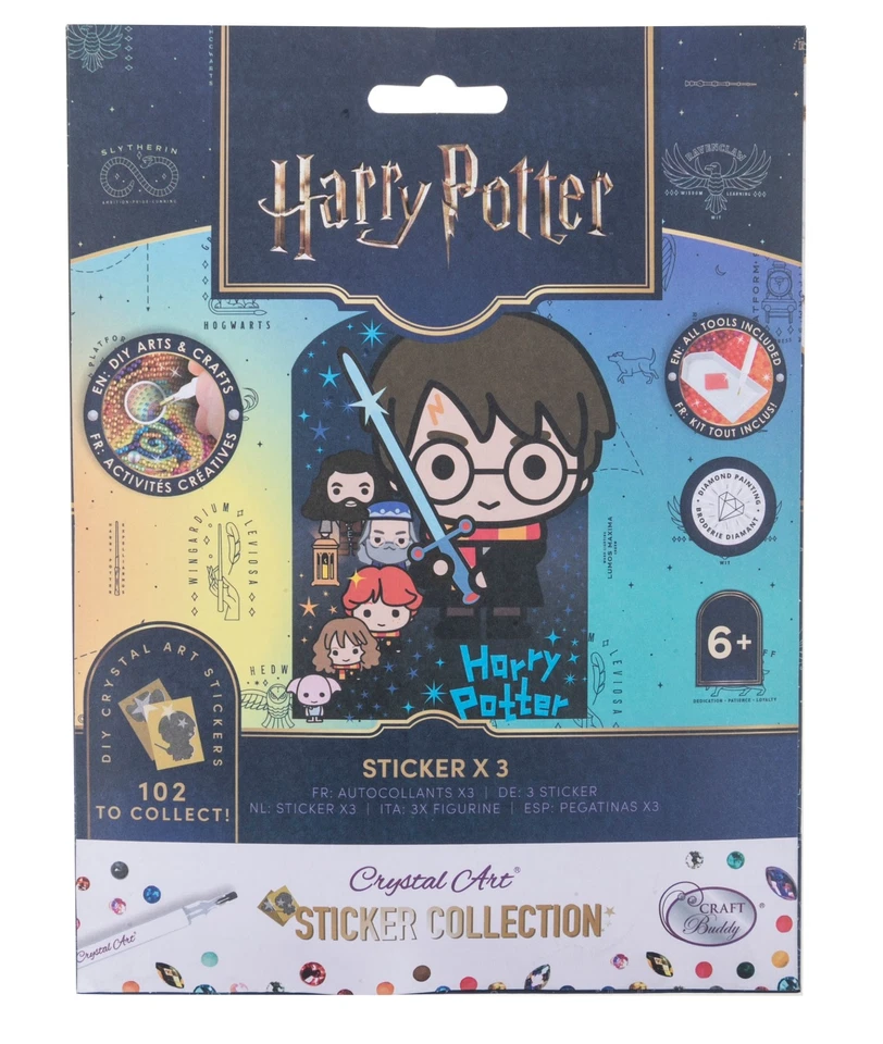 CRAFT BUDDY Harry Potter Sticker Pack Blind Bag - 3x DIY Diamond Art Stickers