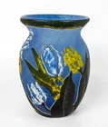Kelsey Murphy "Textured Tulips" Fenton Art Glass Vase