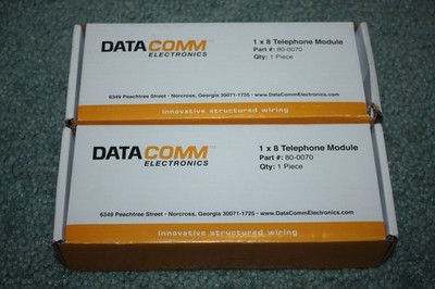 80-0070 DataComm Electronics telephone distribution module phone RJ45 RJ31X