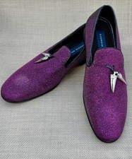 Giorgio Brutini Męska Collide Tekstylna Cholewka Fioletowa Zielona Brokatowe Rozmiary butów 7M