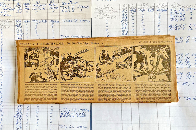 Original 1932 TARZAN Comics Strips LOT of 69 Daily Newspapers Comic Strips H8