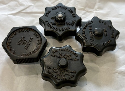 #ad #ad Homelite Gas Fuel Cap and Oil Fill Cap LOT qty 4 VINTAGE CHAINSAW $10.00
