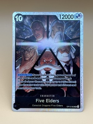 One Piece ~ Five Elders ~ SR Holo - OP13 Carrying on His Will - OP13-082 : NM 