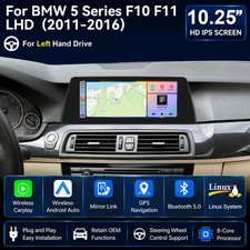 10.25'''' Autoradio 2 Din Head Unit Apple Carplay BT F�r BMW 5 Series F10 F11 CIC