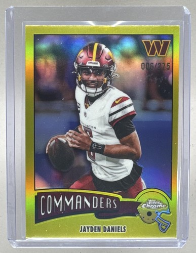 2025 Topps Chrome Jayden Daniels Yellow Refractor (RAW)