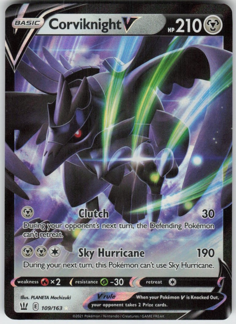 Corviknight V 109/163 V Rare Battle Styles Near Mint