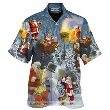 Hawaiian Shirts Magical Christmas Santa Claus H qtr 34