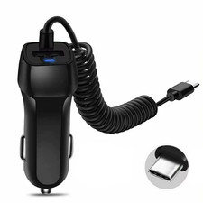 FAST Rapid Car Charger Type C Micro USB Charging For Android Samsung Cell Phone