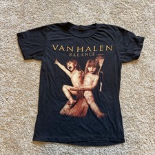 Vtg Van Halen T Shirt 1995 Balance Tour Made in USA Black Small