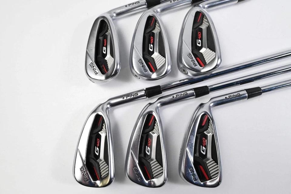 Ping G410 Irons / 5-PW / Black Dot / Regular Flex Ping AWT 2.0 Shafts - Image 3 of 4