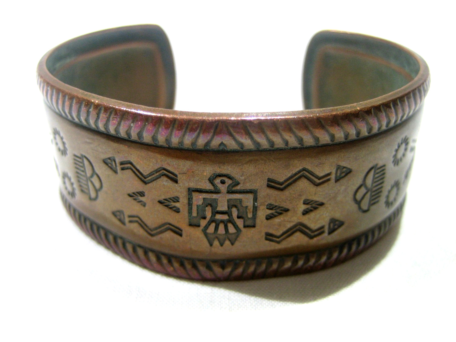 Vtg Solid Copper Navajo Native American Southwest… - image 1