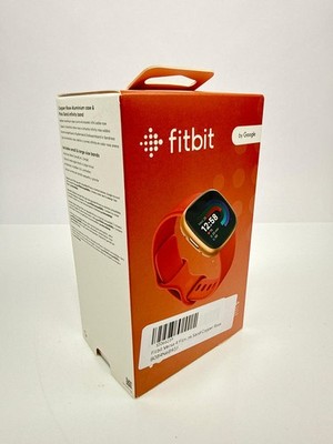 Fitbit Versa 4 Fitness Smartwatch GPS Heart Rate Sleep Pink Sand Copper