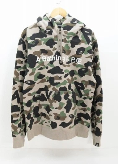 A BATHING APE (BAPE) Parka mimetico A Bathing Ape 001Pp1231903C cotone XL usatot Stree Roodeaw