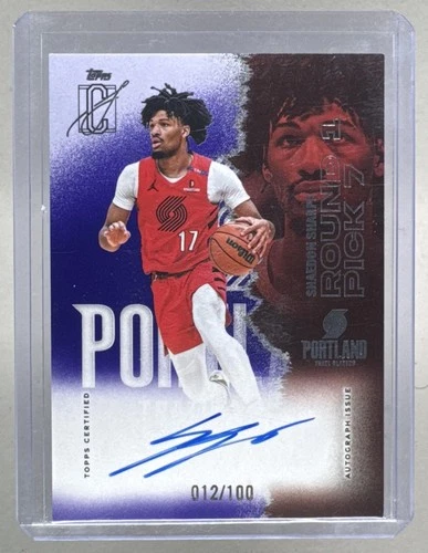 2025 Topps Signature Shaedon Sharpe Purple (RAW)