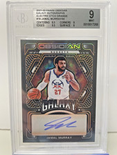 2021-22 Obsidian Galaxy Autographs - Jamal Murray Electric Etch Orange /50 BGS 9