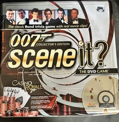 Screenlife Scene It? 007 Collector's Edition DVD Game   Casino Rules, Metal Tok 