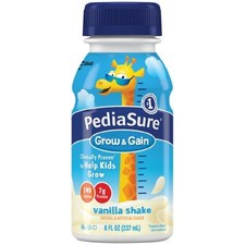 PediaSure Grow Gain Shake, Vanilla, 8 Oz. Bottle, Ready to Use, 1 Ct, 58049