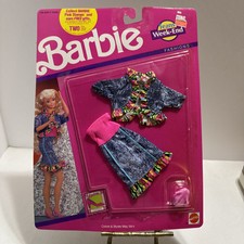 VTG Mattel Barbie Jeans Week-End Fashions 778 Jacket, Dress Shoes. New Seal