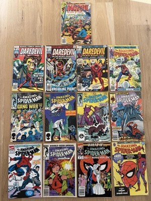 Lot of 13 Marvel Comics - Spider-Man 198,284,286,292+; Daredevil 136,145,146,147