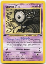 Unown [F] Uncommon Neo Discovery N2 Psychic 1st Edition 48/75 2001 LP on eBay