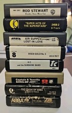 Lot Of 8 8-Track Tapes Various Pop UNTESTED VTG