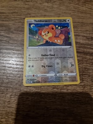 122/189 Teddiursa: Reverse Holo - Pokemon Karte SWSH-10 Astral Radiance Common