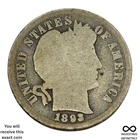 1893 S Barber Dime X-1825