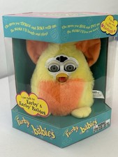 Vintage 1999 Furby Baby Yellow Orange Tiger Electronics NIB New Box Untested
