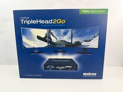 New/Sealed - Matrox TripleHead2Go 3-Monitor Connecting Switch #T2G-D3D-IF