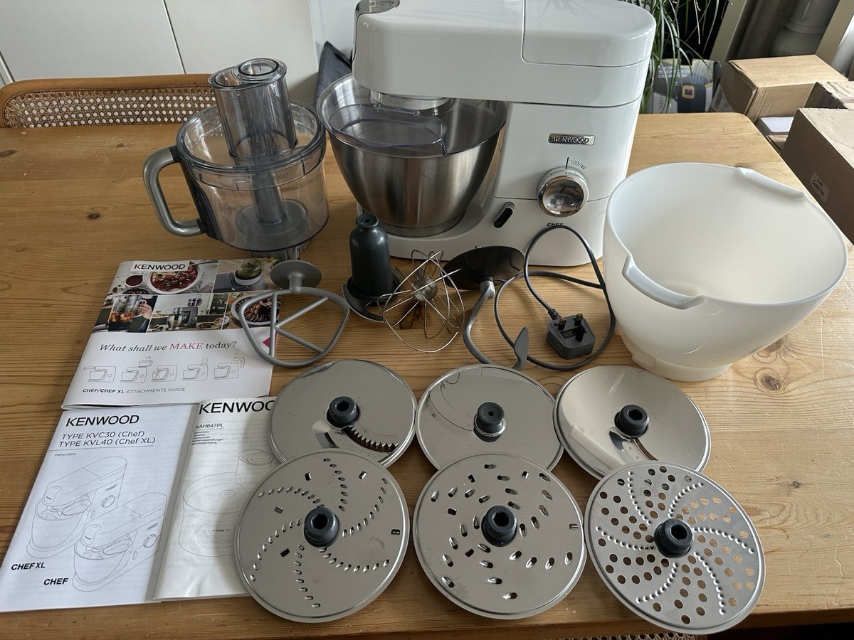Kenwood Chef stand mixer KVC30 with food processor attachment