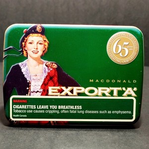 export a cigarettes logo This image features box of A cigarettes, a well-known brand in the tobacco industry. The box showcases the brand's packaging and design, reflecting its market identity Stock Photo 1980 advertisement for Export ''A''