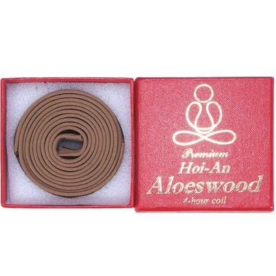 Premium Vietnamese Hoi-an Aloeswood - 12 Pieces 4-Hour Coil - 100% Natural - ...