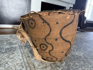 Antique Handwoven Burden Basket from the Yanomami People