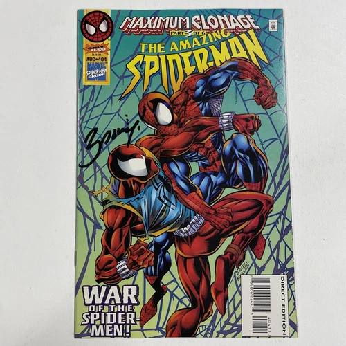 Amazing Spider-Man 404 Near Mint NM Signed Mark Bagley W/COA Marvel 1995 D
